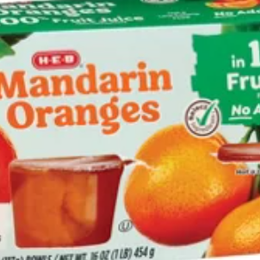 H‑E‑B Select Ingredients Mandarin Oranges In 100% Fruit Juice