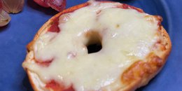 *LN: 1 Mini-Bagel Pizza (3/4 oz GR eq + 1/2oz M/A)