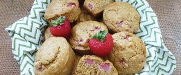 Strawberry Corn Muffins