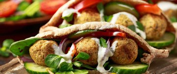 Falafel and Veggie Kebabs