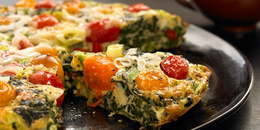 15-Minute Spinach Tomato Frittata