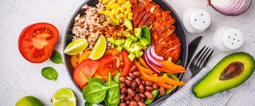 Chipotle Chicken Quinoa Burrito Bowl