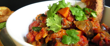 Moroccan Eggplant with Tomatoes