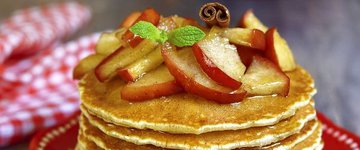 Multi Grain Cinnamon Apple Pancakes