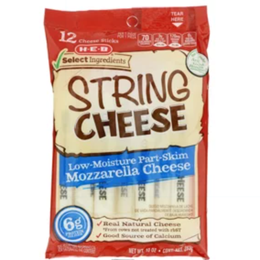 H-E-B Select Ingredients Mozzarella String Cheese