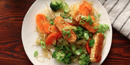 Tempeh, Vegetable, and Kelp Noodle Stir-Fry