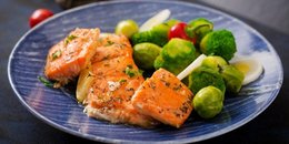 Organic Salmon and Roasted Brussels Sprouts