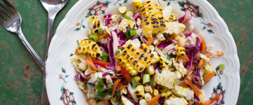 Summer Slaw with Corn & Honey-Lime Dressing