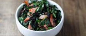 Low Fodmap Swiss Chard and Bacon