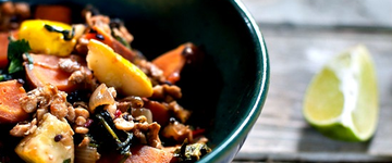 Summer Stir Fry with Sweet Potato & Tempeh