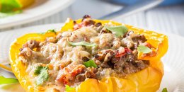 Turkey & Quinoa Stuffed Bell Peppers