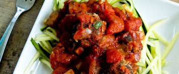 Zucchini Noodles with Chunky Tomato Sauce