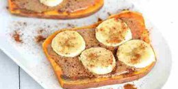 Sweet Potato Toast with Almond Butter & Banana