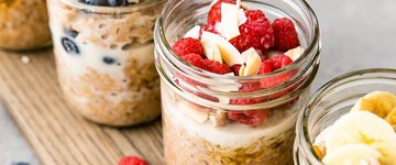 Overnight Steel Cut Oats Breakfast Jars