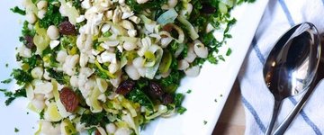 Warm White Bean and Leek Salad