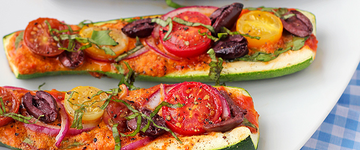 Zucchini Pizza Boats