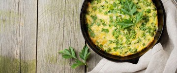 Kale, Sweet Potato & Green Onion Frittata