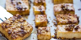 Baked Sesame Ginger Miso Tofu