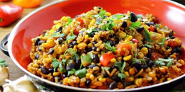 Mexican Fried Brown Rice