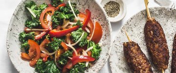 Greek kale salad