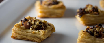 Vegan Kimchi Puff Pastry, Mushrooms & Pine Nuts