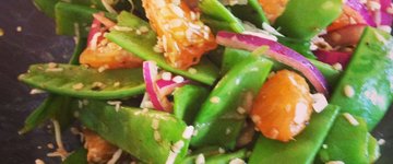 Citrus Snow Pea Salad 