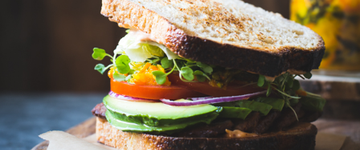 Tempeh BLT's with Kimchi, Avocado & Chipotle Mayo