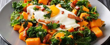 Sweet Potato, Kale, and Egg Power Skillet