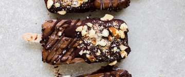 Chocolate Almond Sea Salt Ice Cream Pops