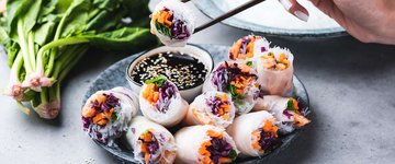 Sloppy Lentil Summer Rolls