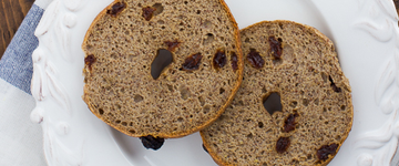 Buckwheat Cinnamon Raisin Bagels