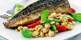 Sardines with Chickpeas, Lemon & Parsley