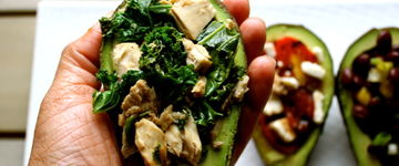 Kale and Tuna Stuffed Avocado