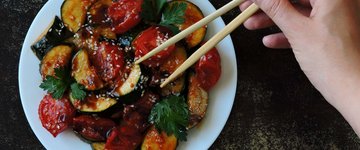 Sauteed Zucchini with Plum Tomatoes