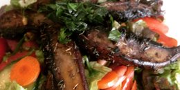 Portobello and Dandelion Salad