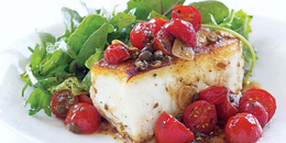 Halibut Tomato Basil Salad