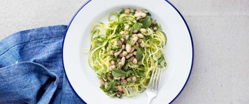 White Bean and Herb Zucchini Noodles