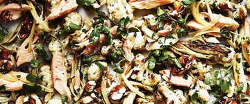 Smoked Trout and Roasted Fennel Cauliflower Salad