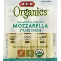 H‑E‑B Organics Mozzarella String Cheese