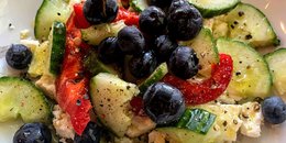 Cucumber and Blueberry Salad