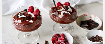 Raspberry Chocolate Pudding