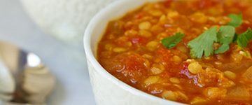 Indian Red Lentil Spinach Soup (Dhal)