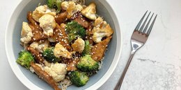 Teriyaki Tempeh Bowl with Broccoli & Cauliflower