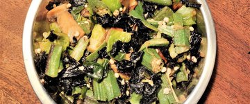 Okra and Mushroom Stir Fry