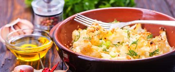 Mashed Cauliflower Breakfast Bowls