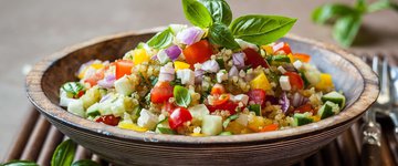 Quinoa, Fruit & Lentil Salad 