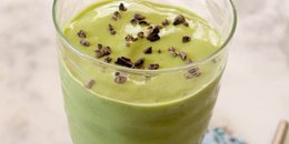 Minty Green Protein Smoothie Shake