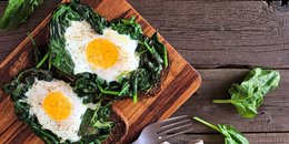 Wilted Spinach and Eggs