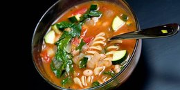 Spinach-Basil Green Minestrone Soup