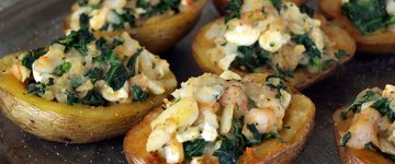 Kale Stuffed Potatoes